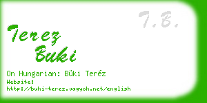 terez buki business card